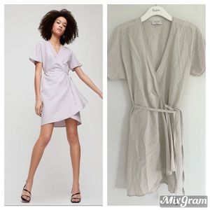 Aritzia Babaton Linen Wallace Dress